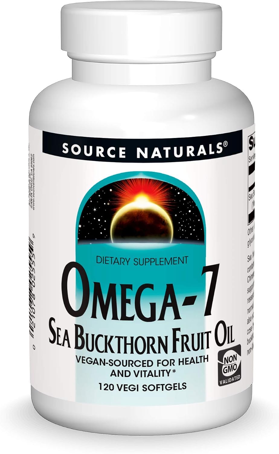 Source Naturals Omega-7 Aceite de Espino Amarillo - 120 Cápsulas Blandas