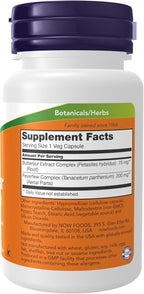 NOW Foods Feverfew Butterbur, 60 Vegetable Capsules