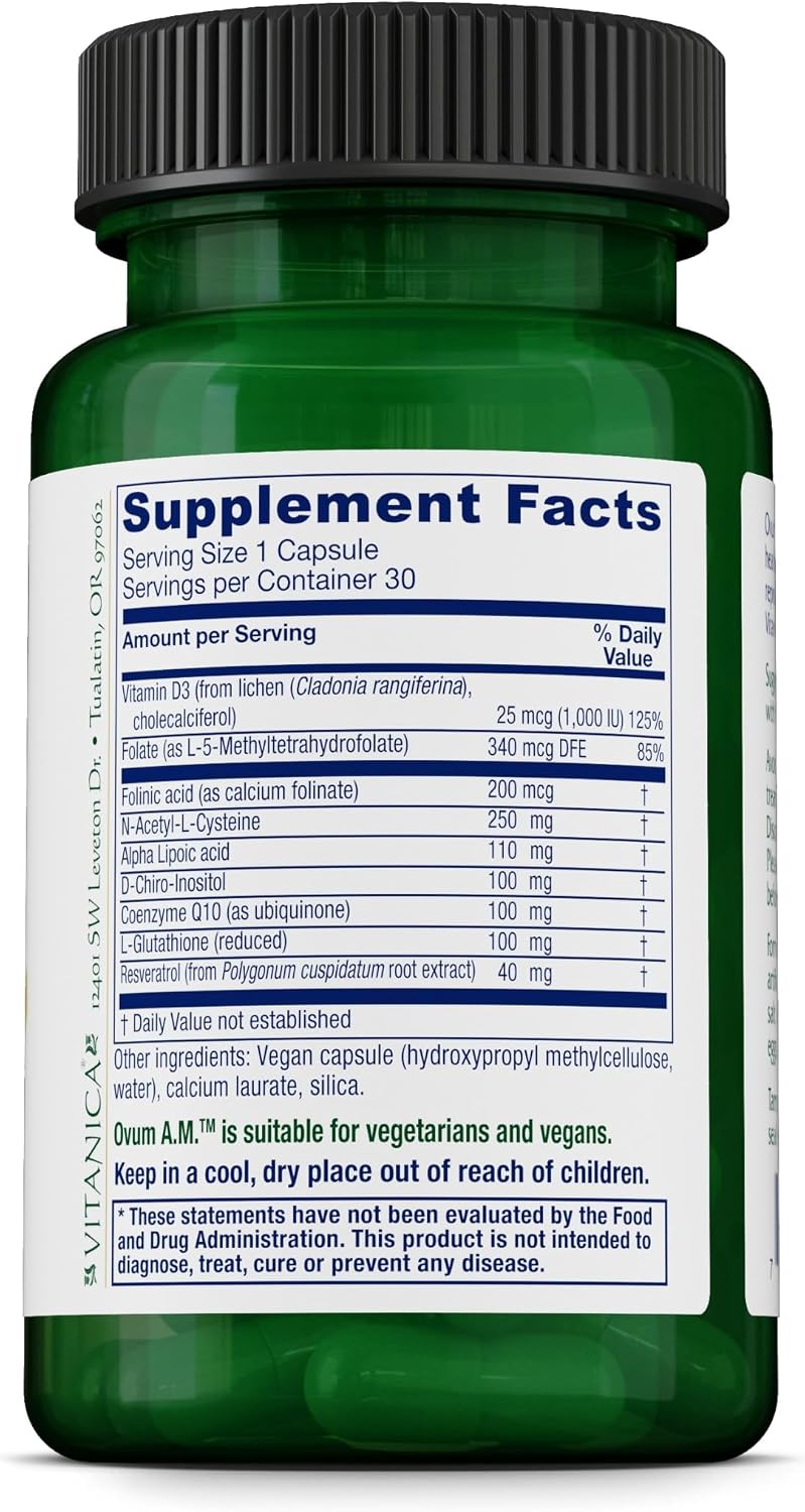 Vitanica Ovum A.M., Vegan, 30 Capsules