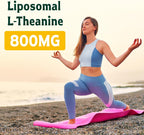 Vivaravida L-Theanina 800mg con GABA y Glicinato de Magnesio - Compuesto Natural para el Sueño y la Relajación (60 Cápsulas Blandas)