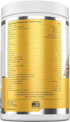 Bullyade 4 en 1 - Probiótico, Articulaciones, Piel y Pelaje, Multivitamínico Masticables Suaves para Perros, 480 g