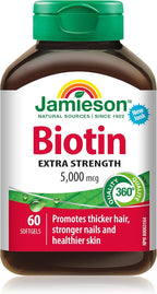 Jamieson Biotina 5.000 mcg 60 Cápsulas