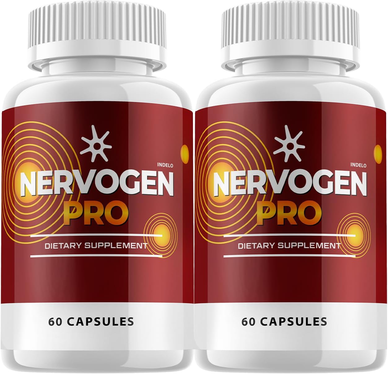 (2 Pack) Nervogen Pro Cápsulas, Nervogen Pro para Neuropatía, Fórmula Avanzada con Vitamina C y Zinc