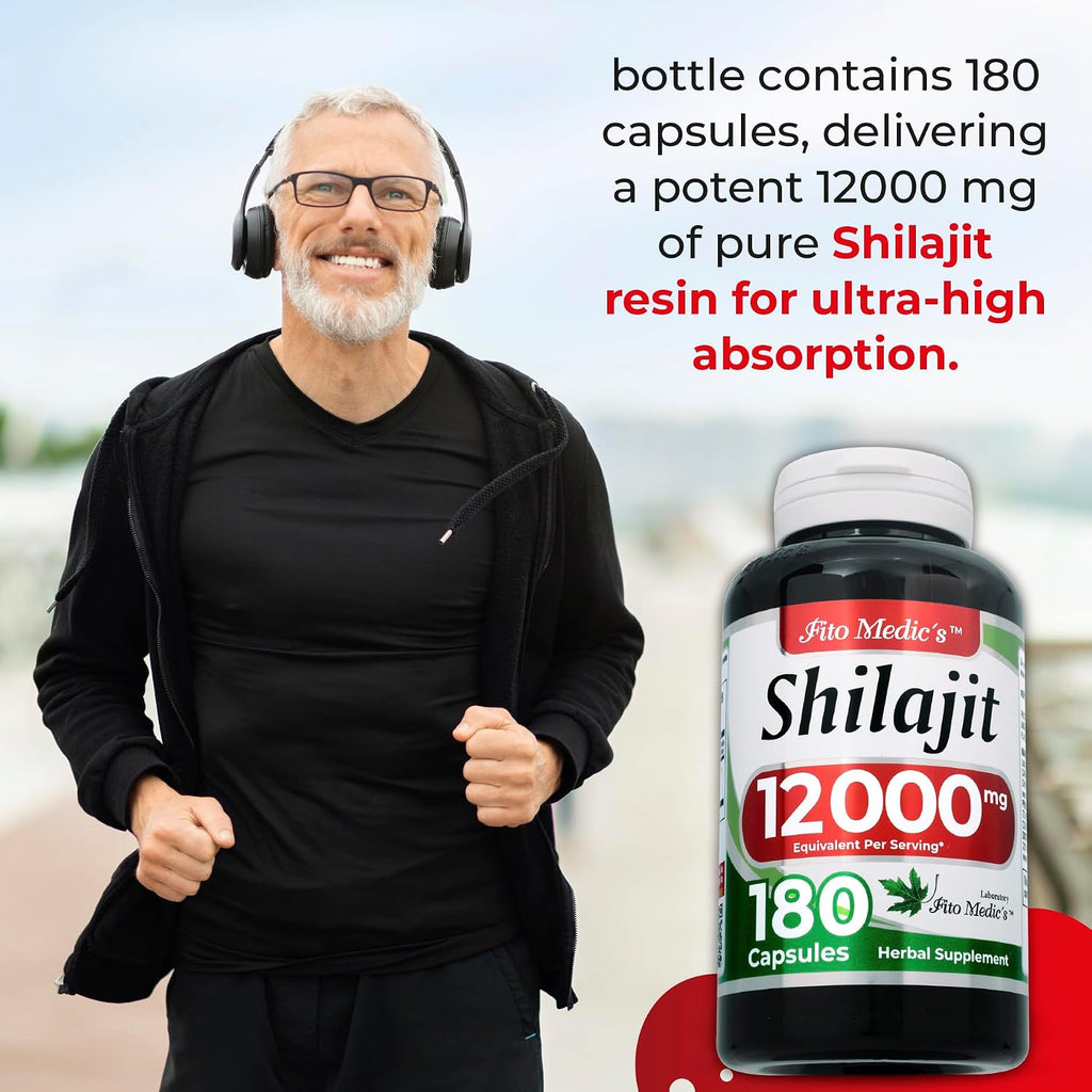 FITO MEDIC'S Lab | Shilajit | Cápsulas de Shilajit | 180 Cápsulas