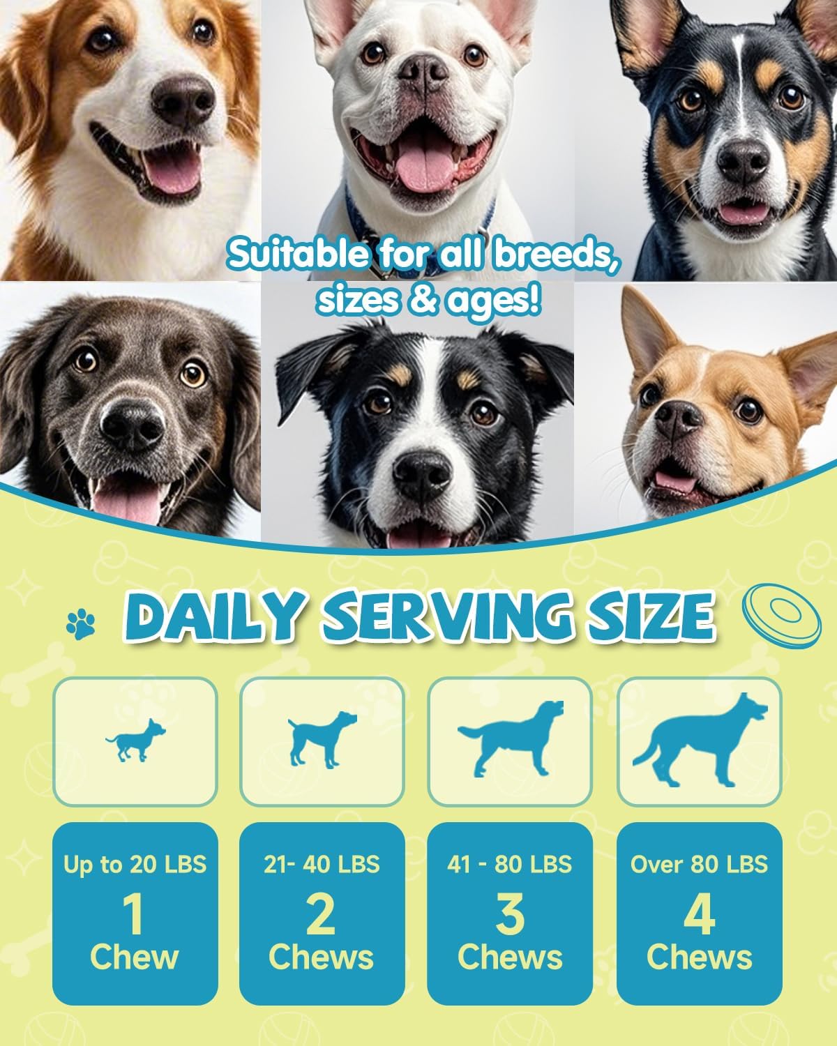 Probióticos para Perros con Prebióticos, Leche de Cabra, Omega 3 y Vitaminas - 120 Masticables