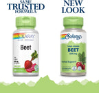 SOLARAY Beet Root 605mg | 100 Cápsulas Vegetales | Vegano