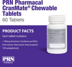 PRN Pharmacal CranMate - Suplemento de Arándano para Perros y Gatos - 60 Comprimidos Masticables