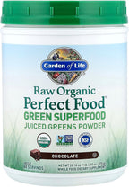 Garden of Life Raw Organic Perfect Food Green Superfood Juiced Greens Powder - Chocolate, 60 Raciones