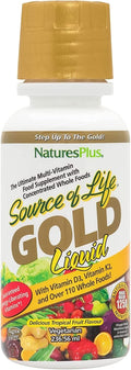 Nature's Plus Source of Life GOLD Multivitamínico Líquido - 8 oz (237 ml) - Con Vitaminas D3, B12 y K2