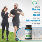 TrueMed Vitamina D3 K2 5000 UI (MK-7 125 mcg) – 120 Cápsulas Veganas – Suplemento de D3 y K2 para Huesos, Corazón e Inmunidad