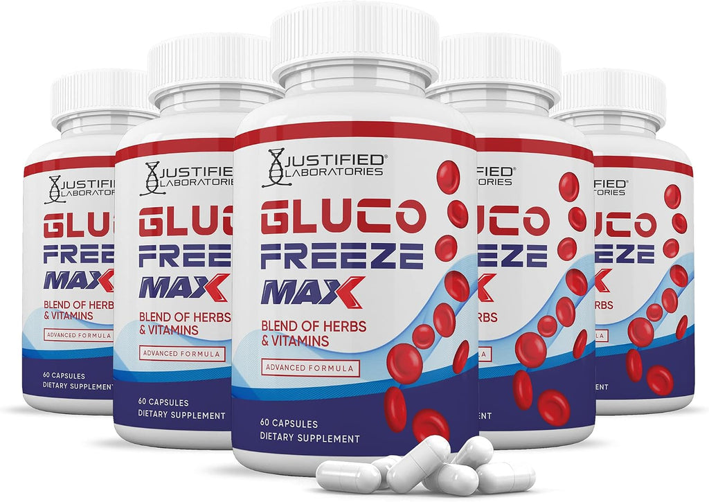 Glucofreeze Max Advanced Formula 1295mg - 300 Cápsulas (5 Envases)