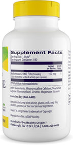 Healthy Origins Nattokinase 2,000 FU (100 mg, Non-GMO, Gluten-Free, Circulatory Support), 180 Veggie Capsules