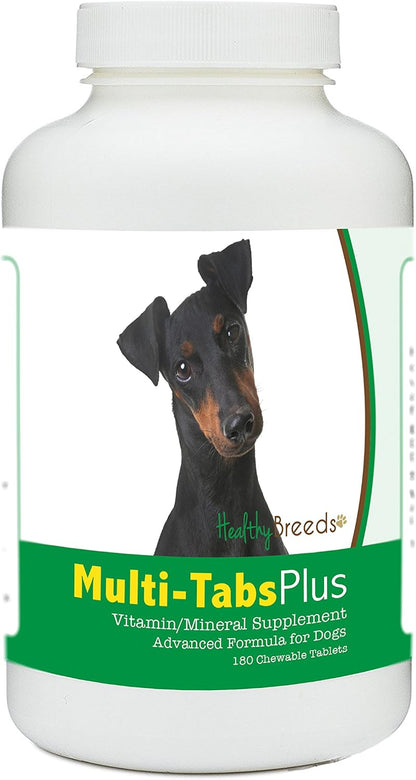 Healthy Breeds Manchester Terrier Multi-Tabs – Vitaminas A, B, C, D y E: Cada una desempeña funciones específicas – Image 1