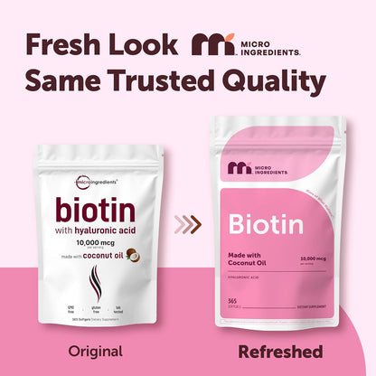 Biotina 10.000 mcg con Ácido Hialurónico + – Al mantenimiento de la piel en condiciones normales. – Image 2
