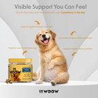 DR WOOW Probióticos para Perros – Masticables Suaves con Enzimas Digestivas – Sabor Pato y Calabaza – 90 Unidades