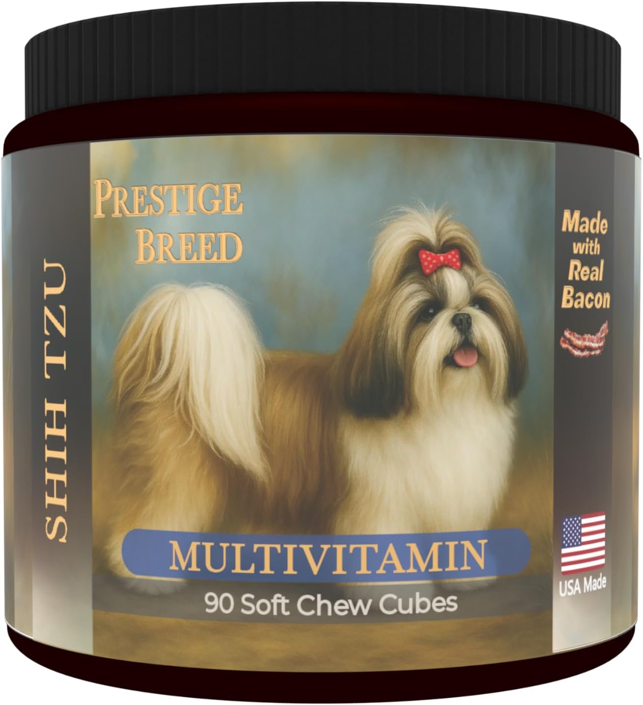 Border Collie Multivitamins, 90 Count, Made in the USA with Real Bacon