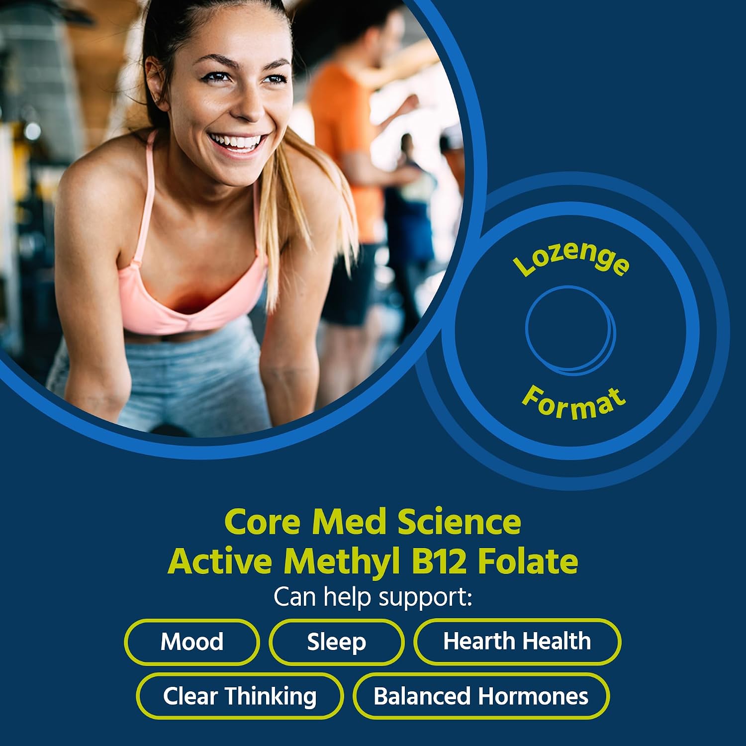 Core Med Science Metil B12 y Folato Activo - 60 comprimidos sublinguales