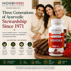 Vadik Herbs Cápsulas de corteza de Ashoka orgánica - 1000mg