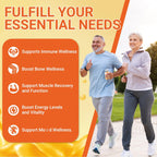 Wiszeen Vitamin D3 K2 Gummies, Sin Azúcar, con Omega 3, Calcio y Magnesio