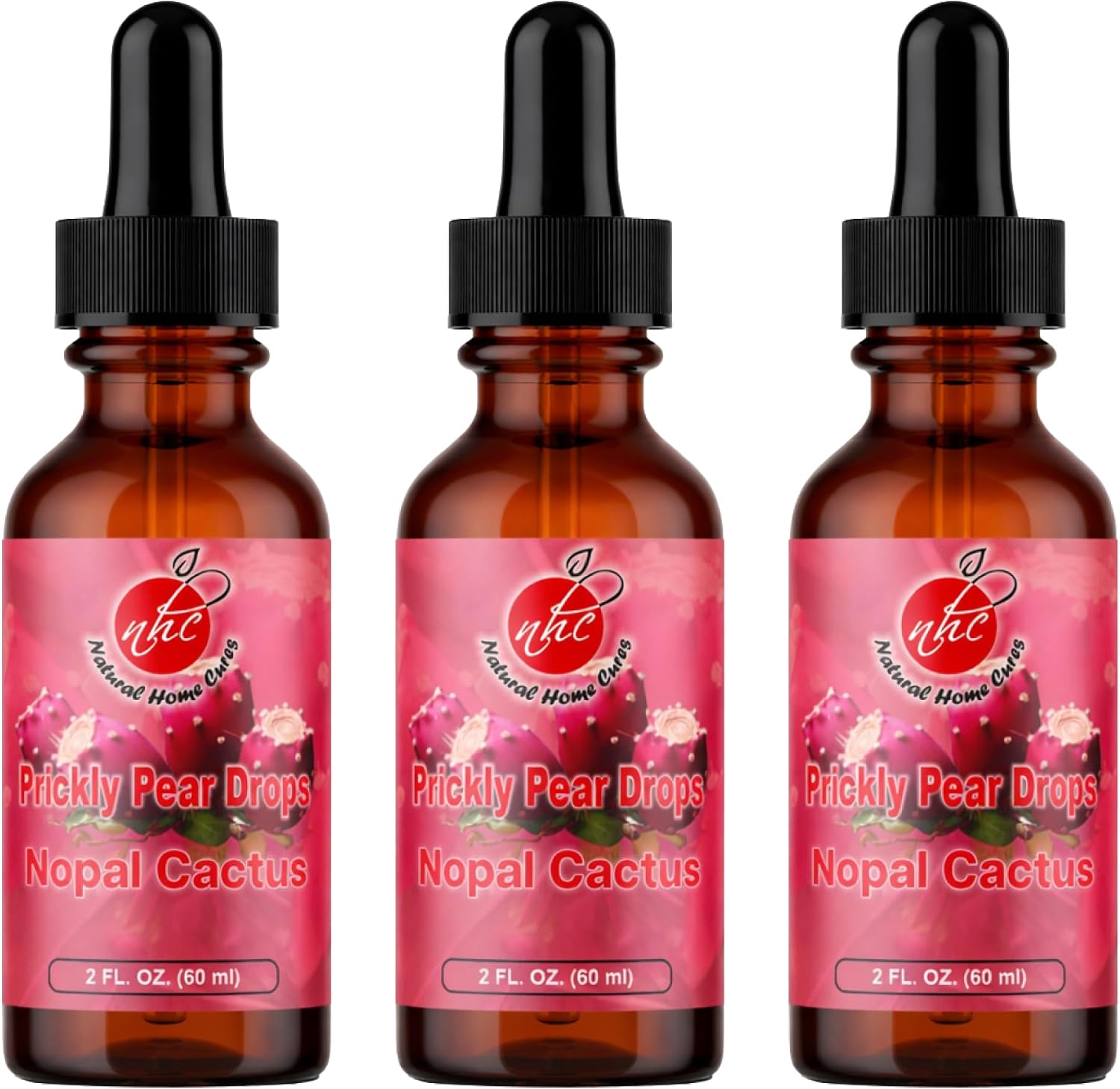 Nopal Cactus Capsules and Prickly Pear Drops Combo, 120 cápsulas + 60 ml