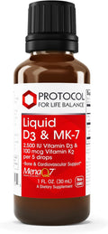 Protocol for Life Balance – Vitamina D3 y K2 Líquida (2500 UI + 100 mcg)