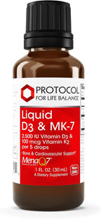 Protocol for Life Balance – Vitamina D3 y K2 Líquida (2500 UI + 100 mcg)