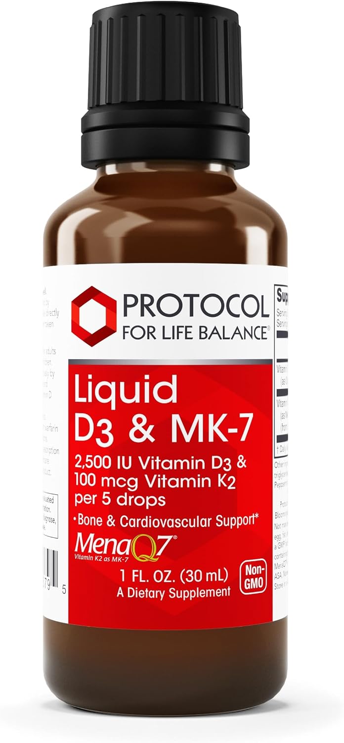 Protocol for Life Balance – Vitamina D3 y K2 Líquida (2500 UI + 100 mcg)