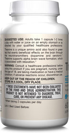 Jarrow Formulas Theanine 100 mg, 60 Cápsulas