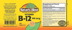 Nature's Blend Vitamina B-12 100 mcg - 100 Comprimidos