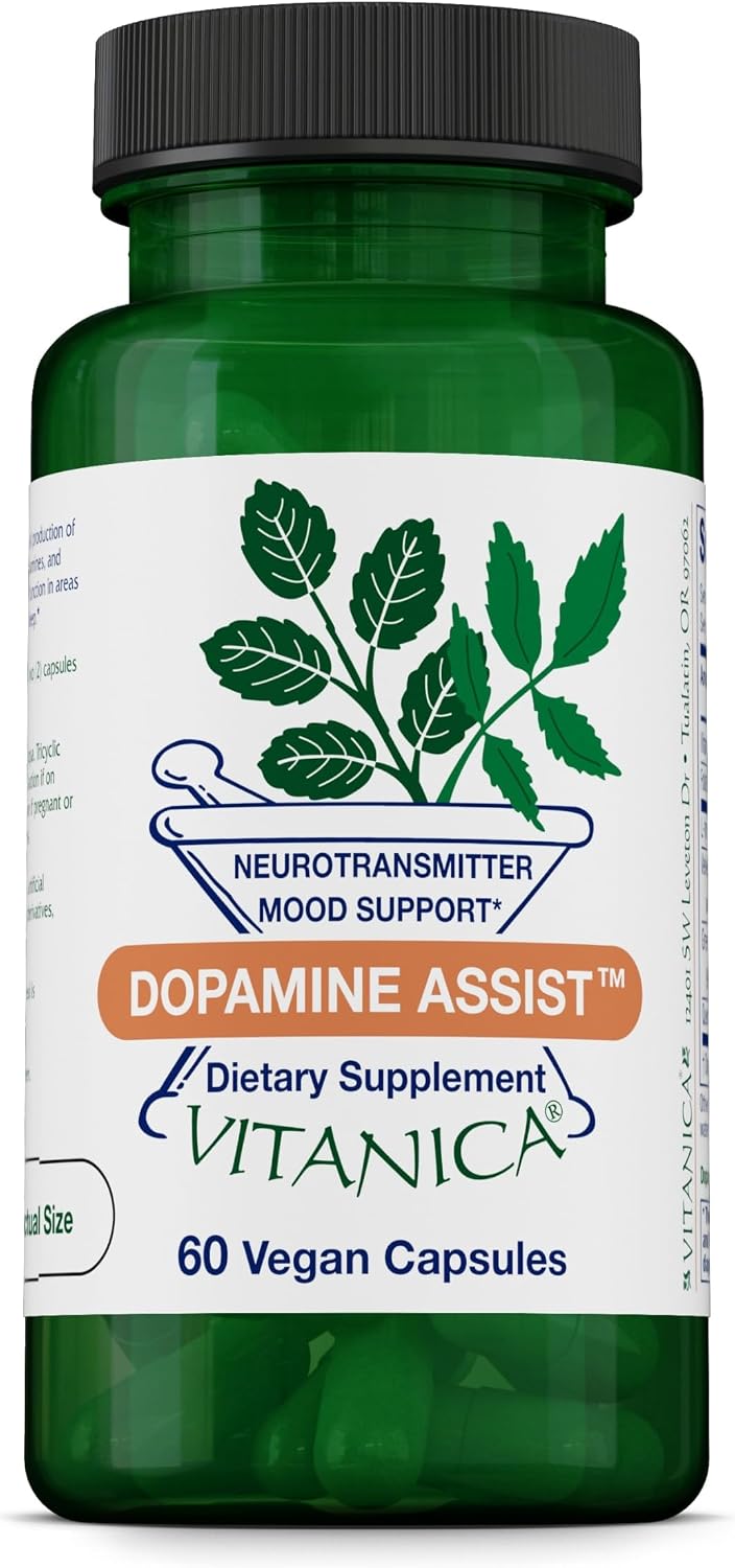 Vitanica Dopamine Assist – 60 Cápsulas – Suplemento para el Apoyo de Neurotransmisores
