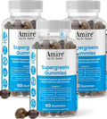 Amire Super Greens Gummies - Gominolas de Verduras y Frutas, 180 unidades