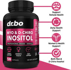Myo-Inositol y D-Chiro Inositol 40:1 - Suplemento para Mujeres - 2050mg por dosis - 120 Cápsulas