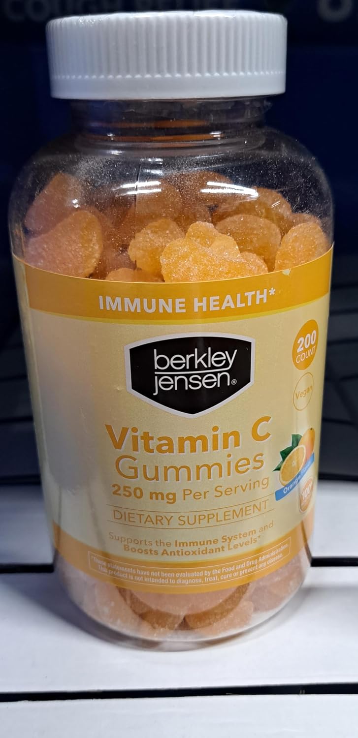 berkley jensen Gomitas de Vitamina C Sabor Naranja, 250 mg, 200 unidades