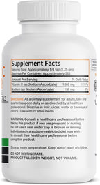 Bronson Vitamina C No Ácida en Polvo - Ascorbato de Sodio, 454g (1 libra)