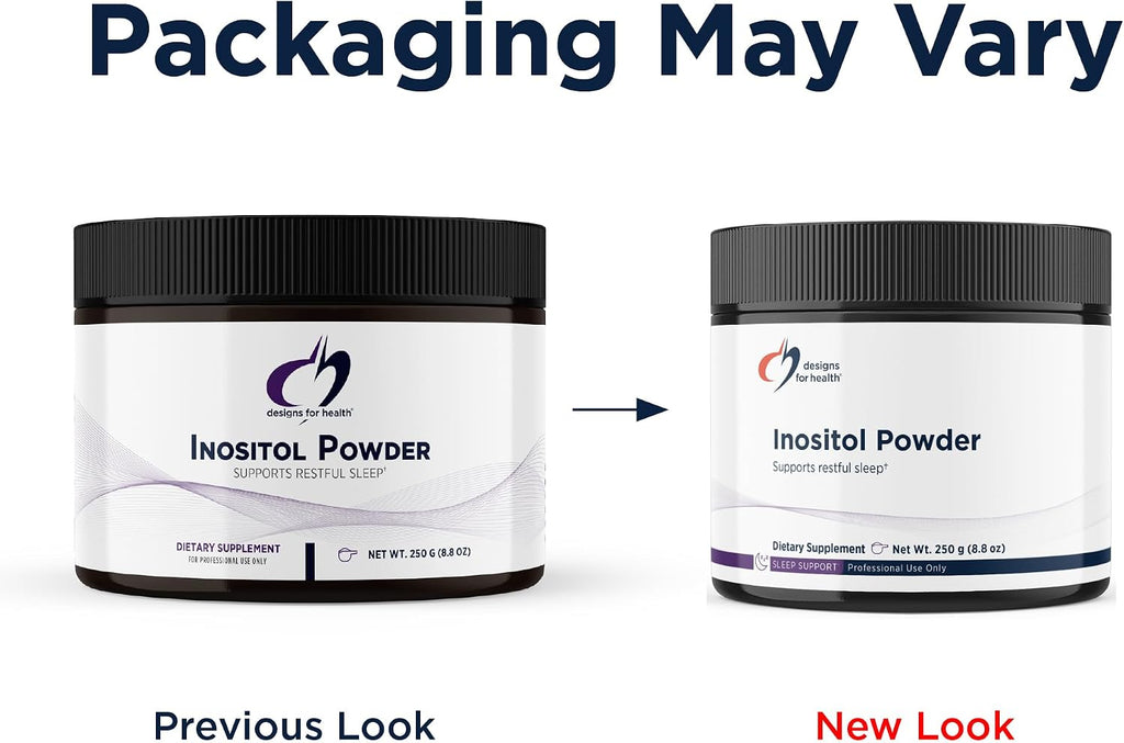 Designs for Health Inositol en polvo – 700 mg por porción (250 g, 345 porciones)