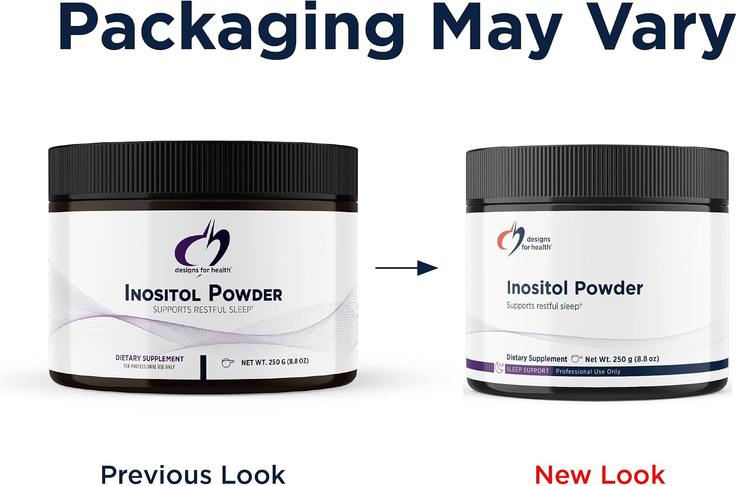 Designs for Health Inositol en polvo – 700 mg por porción (250 g, 345 porciones)