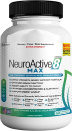 NeuroActive 8 Max, 60 Cápsulas – Apoyo Cerebral y Energía