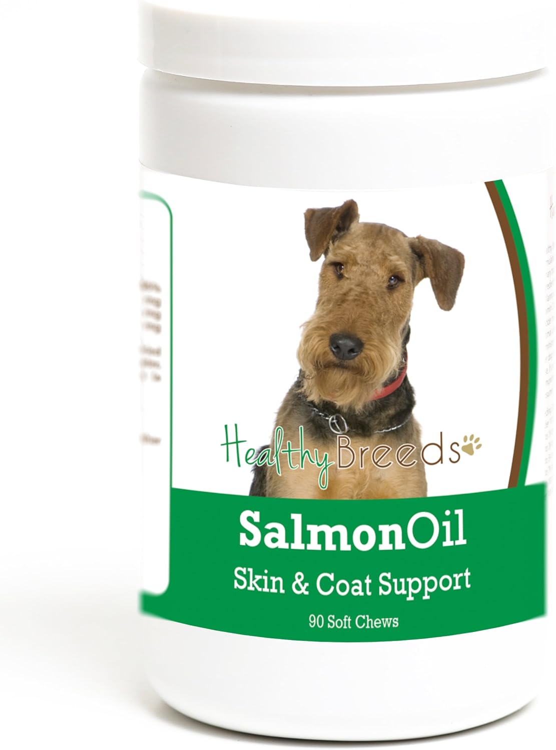 Healthy Breeds Airedale Terrier Aceite de Salmón Masticables Blandos 90 Unidades