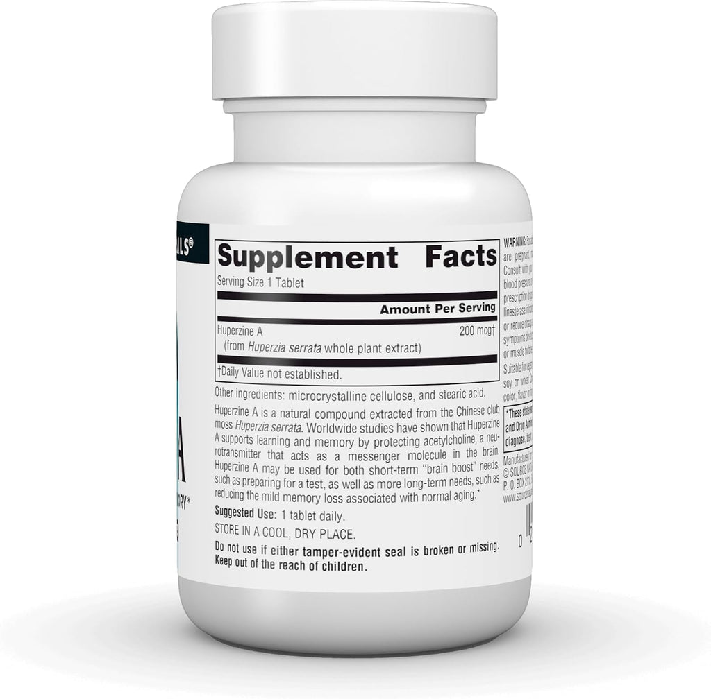 Source Naturals Huperzina A 200 mcg – 120 Comprimidos