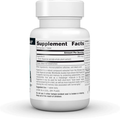 Source Naturals Huperzine A 200 mcg – 120 – Concentración y claridad mental: Algunos usuarios reportan una mayor – Image 3