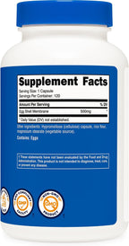 Nutricost Membrana de Cáscara de Huevo, 500 mg por Porción, 120 Cápsulas - Sin Gluten, Sin OGM