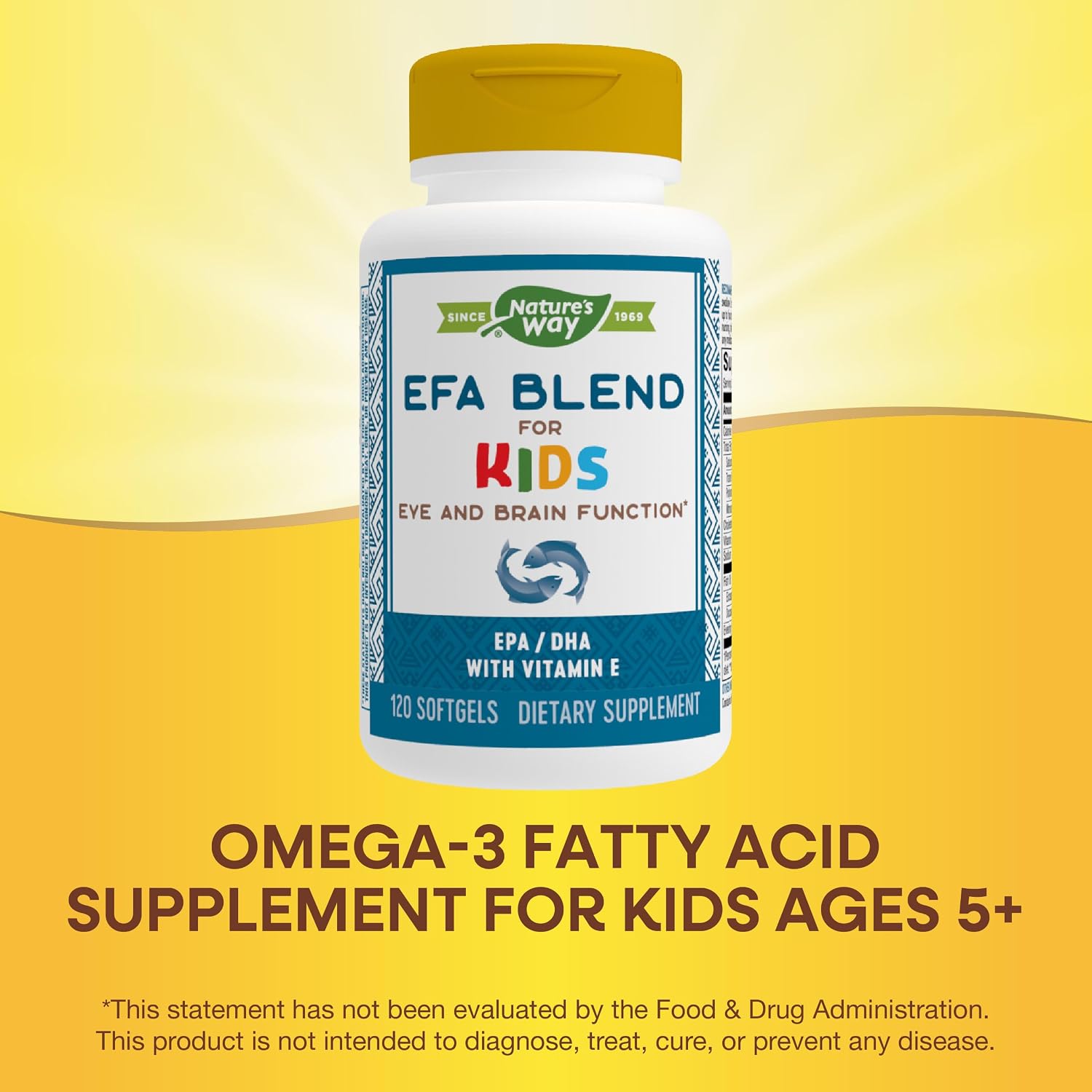 Nature's Way EFA Blend for Kids con Vitamina E - 120 Cápsulas Blandas