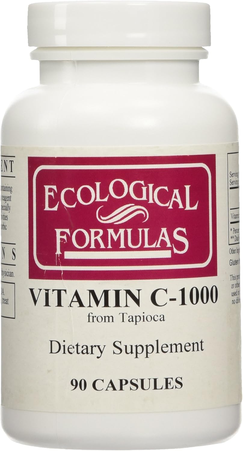 Ecological Formulas - Vitamina C-1000 de Tapioca, 90 cápsulas