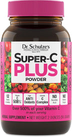 Dr. Schulze's Super-C Plus - Complejo de Vitamina C con Superalimentos - 2 oz (20 porciones)