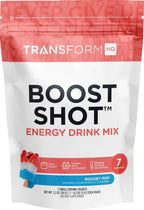 TransformHQ Boost Shot Powder Drink Stick Packets, Peach Mango, 7 Pack