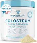 WONDERCOW Calostro Bovino en Polvo – Suplemento de Calostro Integral Puro, Sin Sabor, 60 Dosis