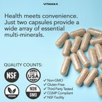 Vitamax Pure Himalayan Shilajit con Sea Moss, Ashwagandha, Bladderwrack y Ginkgo Biloba - Cápsulas Veganas