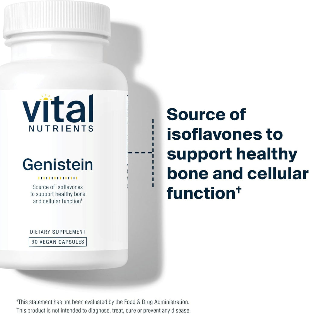 Vital Nutrients Genistein - 60 Cápsulas - Complemento Vegano