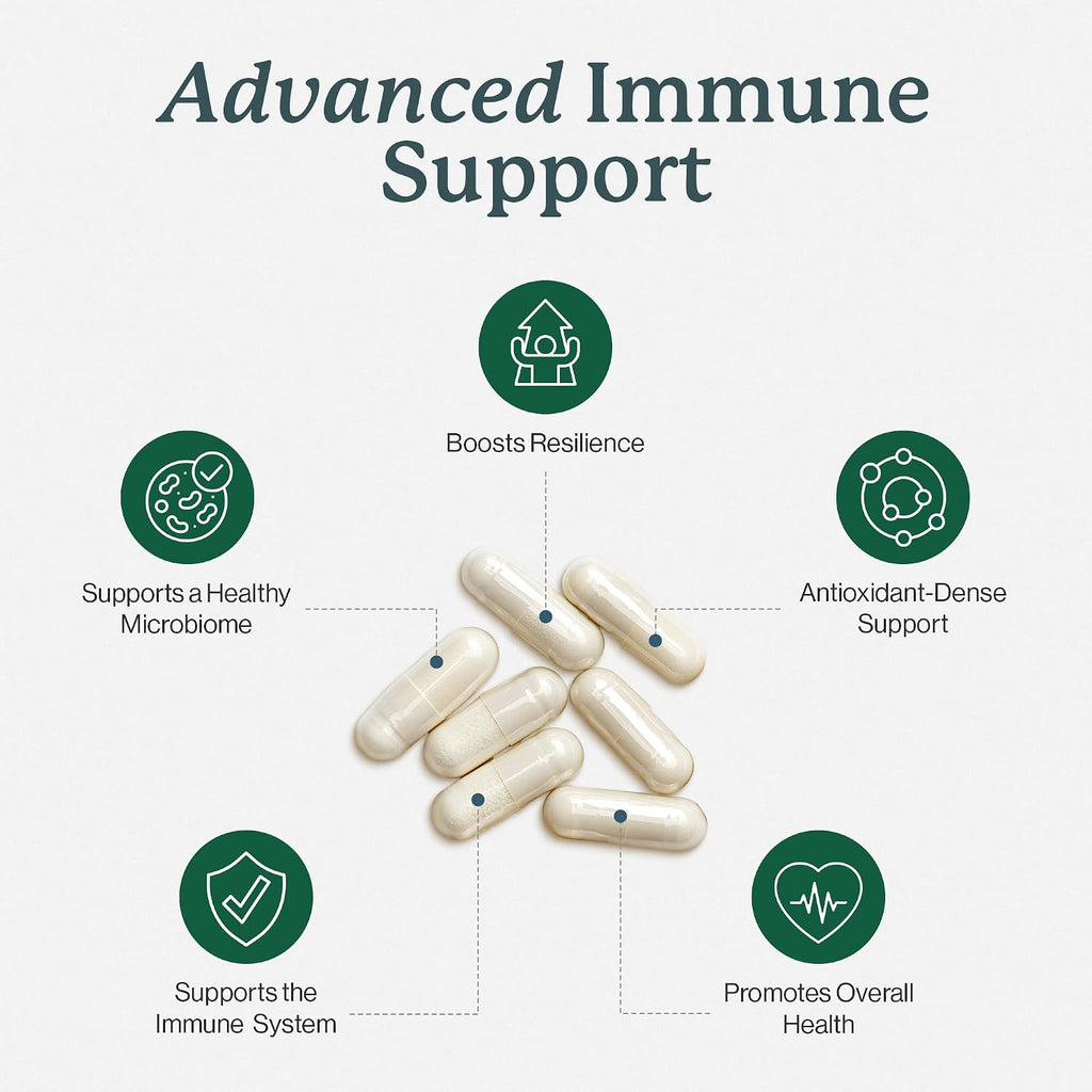 Dr. Fuhrman Immune Biotect – Apoyo Inmunológico Natural con Champiñones Orgánicos, Bayas y Astrágalo – 120 Cápsulas