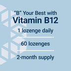 Life Extension B12 Elite - 60 Comprimidos de Vitamina B12 con Adenosilcobalamina y Metilcobalamina
